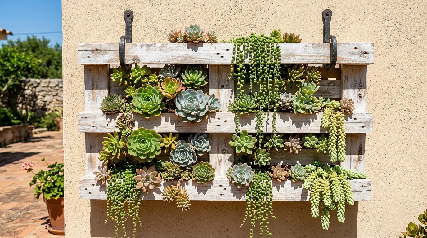Pallet Succulent Display